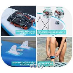 Planche de paddle gonflable FUNWATER Stand Up Paddling Board, pagaie de 10'' 150kg SUP Board