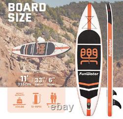 Planche de paddle gonflable FunWater SUP 11'×33×6 Ultra-Light