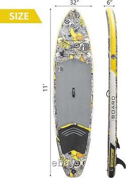 Planche de paddle gonflable IBOARD SUP Stand Up Paddleboarding 11'×32×6