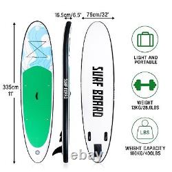 Planche de paddle gonflable ISUP avec kit complet 335x76x16.5 / 11 pieds