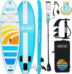 Planche de paddle gonflable Overmont SUP pour adultes, 323x84x15cm & avec réglage