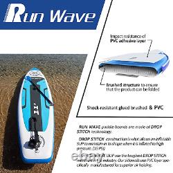 Planche de paddle gonflable Runwave 11'×33''×6''6'' d'épaisseur avec pont antidérapant SUP