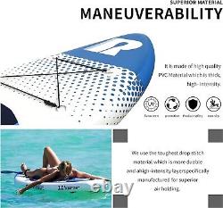 Planche de paddle gonflable Runwave 11'×33''×6'' (6'' épaisseur) avec pont antidérapant