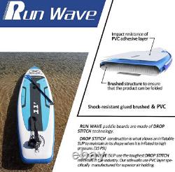 Planche de paddle gonflable Runwave 11' X 33x6 épaisseur antidérapante de qualité supérieure