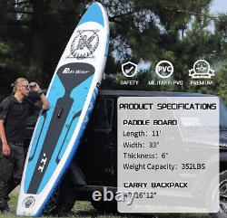Planche de paddle gonflable Runwave 11' X 33x6 épaisseur antidérapante de qualité supérieure