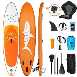 Planche de paddle gonflable SUP Surfboard de 11 pieds avec siège de kayak, pompe et pagaie