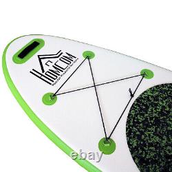 Planche de paddle gonflable SUP de 10 pieds avec accessoires antidérapants ajustables en vert