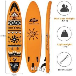 Planche de paddle gonflable SUP surf de 10,5/11 pieds de taille moyenne