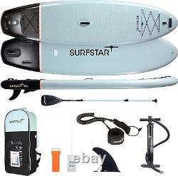 Planche de paddle gonflable Surfstar avec support pour caméra et pagaie en fibre de verre