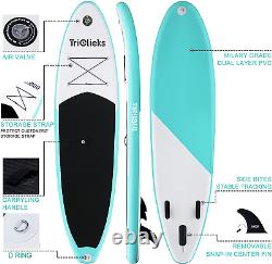 Planche de paddle gonflable Triclicks SUP Stand Up Paddle Board Kit de 10 pieds