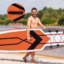 Planche de paddle gonflable de 10,5 pieds avec sac de transport et pagaie en aluminium