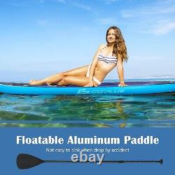 Planche de paddle gonflable de 10,5 pieds pour jeunes et adultes avec pont antidérapant.