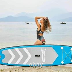 Planche de paddle gonflable de 10 pieds avec accessoires SUP surfboard Stand Up Paddleboard
