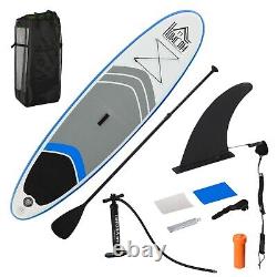 Planche de paddle gonflable de 10 pieds avec accessoires, sac de transport, pagaie et pompe