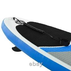 Planche de paddle gonflable de 10 pieds avec accessoires, sac de transport, pagaie et pompe