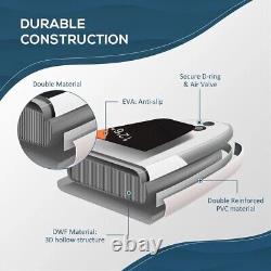 Planche de paddle gonflable de 10 pieds avec pagaie ajustable, planche avec pont antidérapant