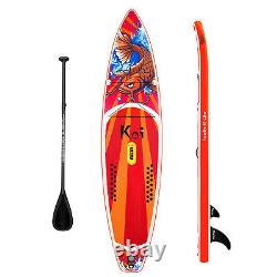 Planche de paddle gonflable de 11 pieds avec pagaie réglable et kit complet