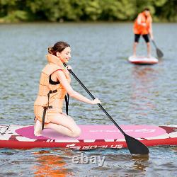 Planche de paddle gonflable de 11 pieds de longueur, légère et épaisse de 76 cm, avec sac de transport