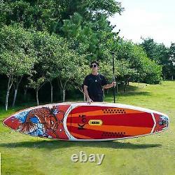 Planche de paddle gonflable de 350cm avec pagaie, pompe, sac à dos et leash