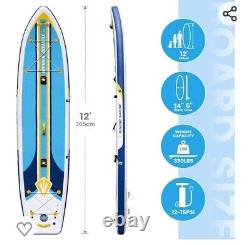 Planche de paddle surf gonflable Tuxedo Sailor Stand Up Paddle Board de pêche complète