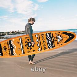Planche de stand up paddle gonflable de 320x76x15 cm avec accessoires de surf.