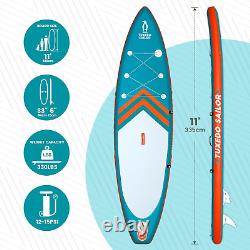 Planche de stand up paddle gonflable pour la pêche Tuxedo Sailor SUP enfant avec ISUP