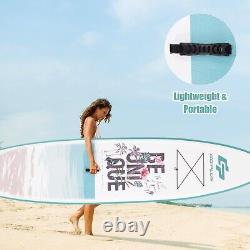 Planche de surf SUP gonflable de 11 pieds avec pagaie ajustable et antidérapante et pompe
