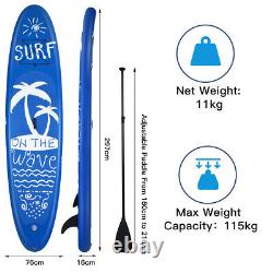 Planche de surf SUP gonflable de 297 cm avec pompe et sac à dos