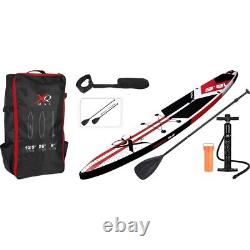 Planche de surf Stand Up Paddle Board SUP XQ Max Racing gonflable de 380cm (12,5 pieds) + Kit