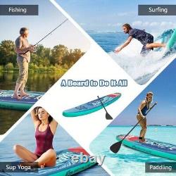 Planche de surf gonflable SUP Stand Up Paddle Board de 10,5 pieds avec pont antidérapant réglable