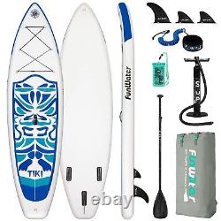 Planche de surf gonflable Stand Up Paddle Board Accessoire complet Paddleboard Blanc