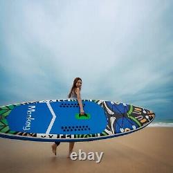 Planche de surf gonflable Stand Up Paddle Board Kit complet d'accessoires de paddleboard bleu