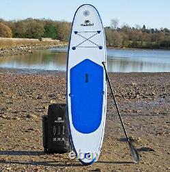 Se mettre debout Planche de surf bleue extérieure Paddle Board SUP gonflable Kayak Surf Plage