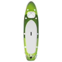 Set de planche à pagaie gonflable verte SUP vidaXL