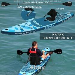 Sup Gonflable Stand Up Paddle Board Avec Siège Kayak Premium 10'6 Et Accessoires