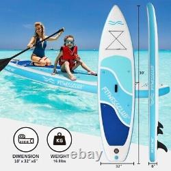 Sup Gonflable Stand Up Paddle Board S'adapte Tidal King Kayak Seat Premium 10'6