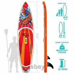 Support Gonflable Haut Paddle Board Ultra-light Avec Accessoires 11'6''x33''x6'