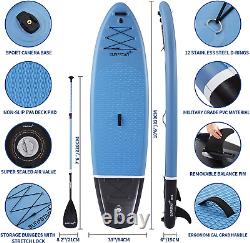 Surfstar Gonflable Stand Up Paddle Board Avec Caméra Mont Fiberglass Paddle Up
