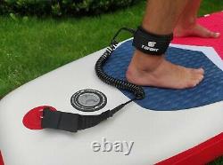 T-sport Gonflable Paddle Board Sup Stand Up Paddleboard Set Red Blue Black Uk