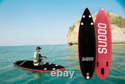 Table De Surf Gonflable Stand Up Paddle Sup Surf Board Avec Pompe & Paddle Red