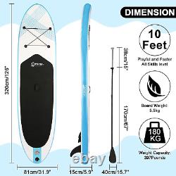 Tooluck Paddle Board, Medium Inflatable Stand Up Paddleboarding, 10'/10'6'' Long