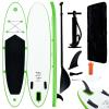 Vidaxl Ensemble De Paddle Board Gonflable Vert Et Blanc