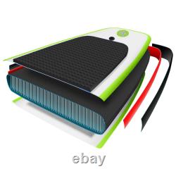 VidaXL Ensemble de Paddle Board Gonflable Vert et Blanc