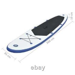 Vidaxl Stand Up Paddle Board Set Gonflable 360cm Blue And White Sup Board Set
