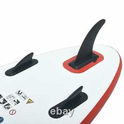 Vidaxl Stand Up Paddle Board Set Gonflable 360cm Red And White Sup Board Sets